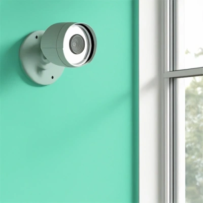 Stockton vivint camera facing a window